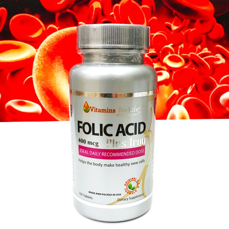 Vitamins folic For life acid 400 mcg