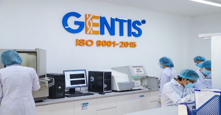 Điểm thu mẫu xét nghiệm của Gentis tại Nam Định