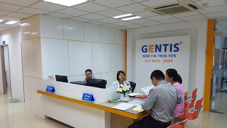 Văn phòng thu mẫu trung tâm xét nghiệm Gentis