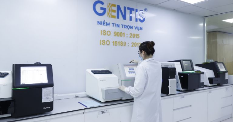 Điểm thu mẫu trung tâm xét nghiệm Gentis
