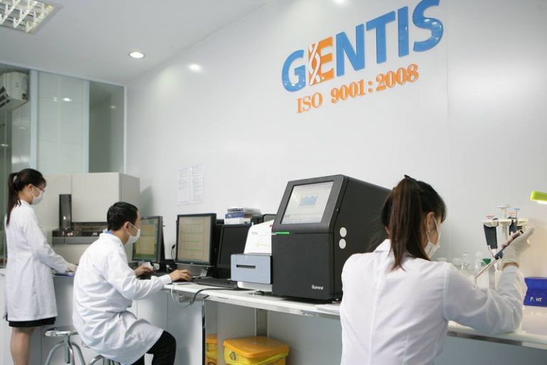 Điểm thu mẫu xét nghiệm, trung tâm Gentis
