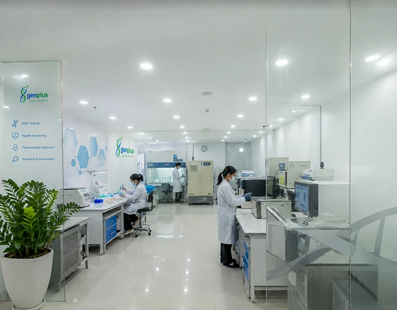 Khu vực phòng dịch vụ xét nghiệm tại GENPLUS